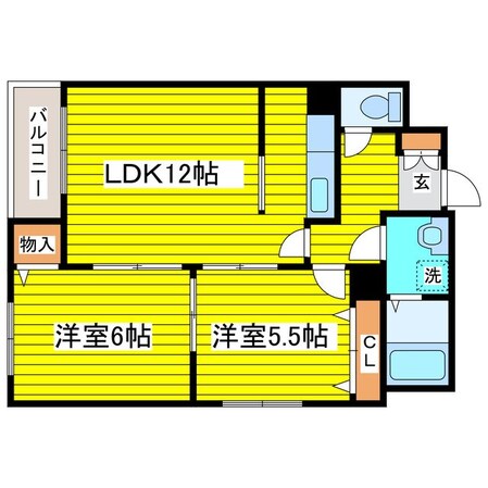 環状通東駅 徒歩18分 3階の物件間取画像